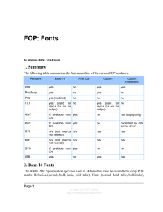 FOP: Fonts - cs.helsinki.fi