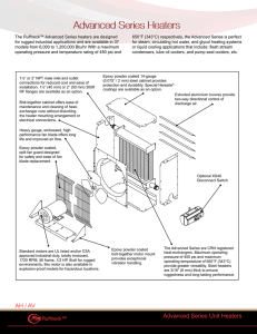 Advanced Vertical Unit Heater Catalog