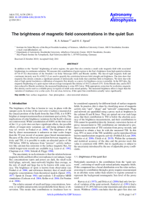 The brightness of magnetic field concentrations in the quiet Sun