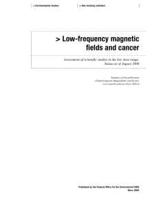 Low-frequency magnetic fields and cancer