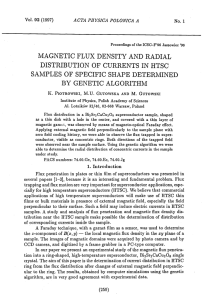 MAGNETIC FLUX DENSITY AND RADIAL DISTRIBUTION OF