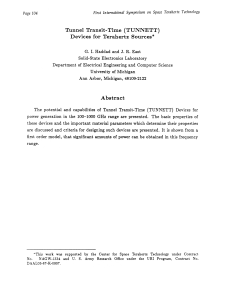 Tunnel Transit-Time (TUNNETT) Devices for Terahertz