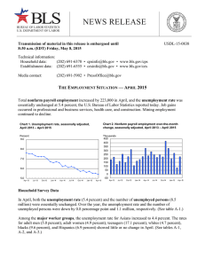 The Employment Situation - April 2015