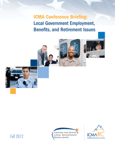 ICMA Conference Briefing: Local Government - ICMA-RC