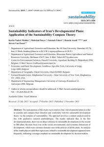 Sustainability Indicators of Iran`s Developmental Plans: Application