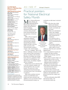 Practical pointers for National Electrical Safety Month