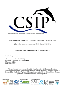 Final Report for the period 1 January 2005 – 31 December 2010