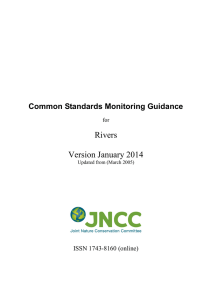 Common Standards Monitoring guidance for rivers