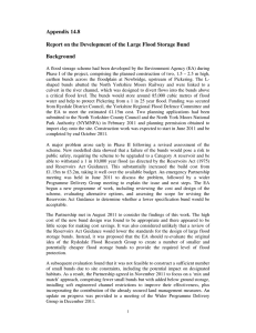 14.8: Report on flood storage bund