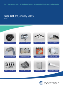 Price List 1st January 2015