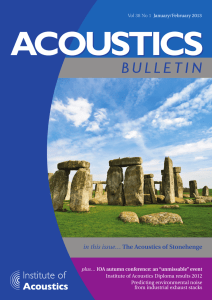 Acoustics Bulletin Jan Feb 2013