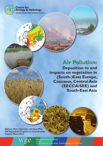 Air Pollution: - the ICP Vegetation