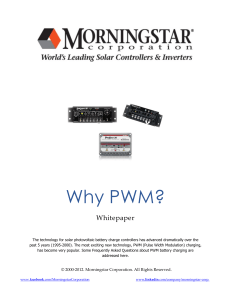 Why PWM? - Morningstar Support