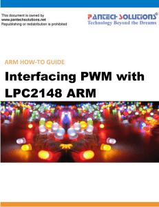 Interfacing PWM with LPC2148 ARM