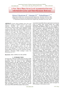 A New Three Phase Seven Level Asymmetrical Inverter with