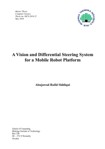 A Vision and Differential Steering System for a Mobile Robot