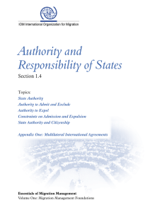 Authority and Responsibility of States