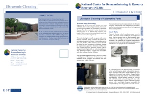 Ultrasonic Cleaning of Automotive Parts