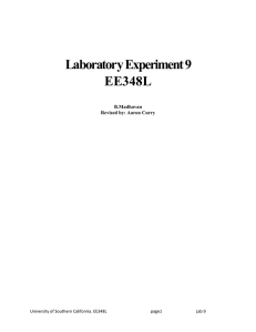 Laboratory Experiment 9 EE348L