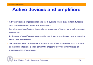 Active devices and amplifiers