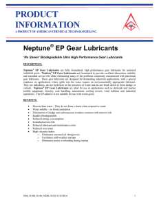 Neptune Gear EP Product Data Sheet