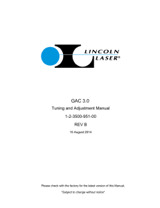 GAC 3.0 - Lincoln Laser Company