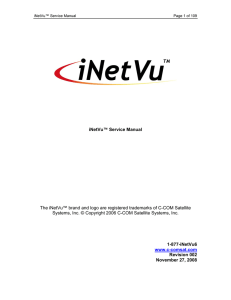 iNetVu™ Service Manual The iNetVu™ brand and logo are
