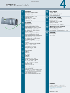 SIMATIC S7-1500 advanced controller