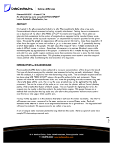 PharmaSUG2013 - Paper CC16 An alternate log axis using SAS