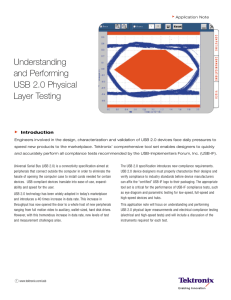 Tektronix: Applications > Understanding and Performing USB 2.0