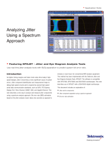 Analyzing Jitter Using a Spectrum Approach