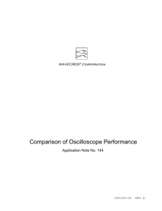 Comparison of Oscilloscope Performance