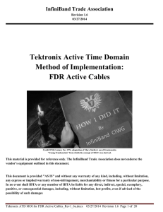 Tektronix ATD MOI for FDR Active Cables