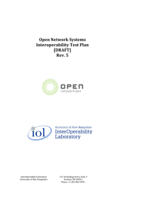 Open Network Systems Interoperability Test Plan