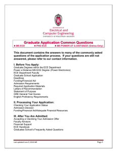 Graduate Application Common Questions