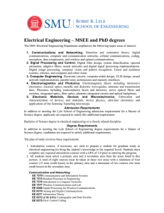 Electrical Engineering – MSEE and PhD degrees