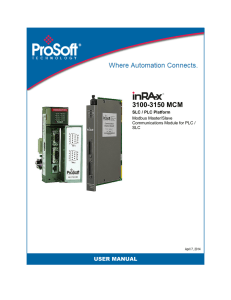 3100-3150 MCM - ProSoft Technology