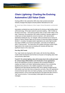 Charting the evolving automotive LED value chain