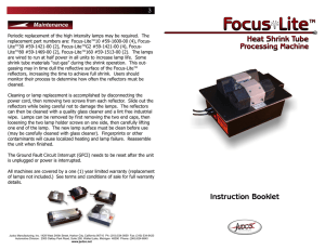 Focus-Lite Instruction Manual for FL30, FL80, FL160 and FLG2