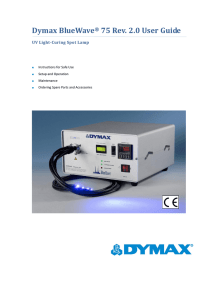 BlueWave 75 Spot Curing Lamp User Guide