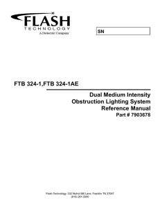 FTB 324-1,FTB 324-1AE Dual Medium Intensity Obstruction Lighting