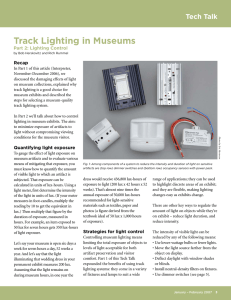 Track Lighting in Museums - Minnesota Historical Society