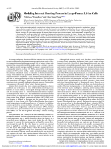 Modeling Internal Shorting Process in Large-Format Li