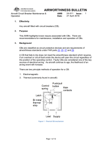 AWB 24-011 Issue 1 - Aircraft Circuit Breaker