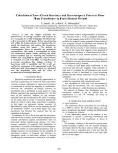 Calculation of Short Circuit Reactance and Electromagnetic Forces