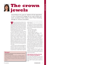 The crown jewels - Intellectual Property Solutions | Thomson Reuters