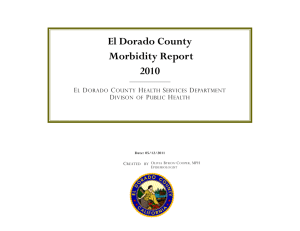 Morbidity Report - El Dorado County