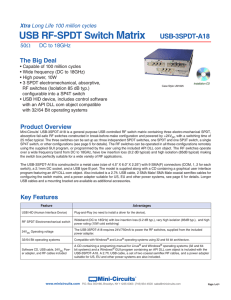 USB RF-SPDT Switch Matrix