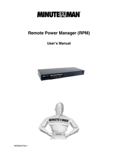 Remote Power Manager (RPM)