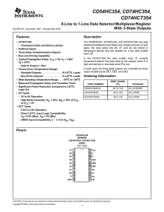 CD54HC354, CD74HC354, CD74HCT354 (Rev